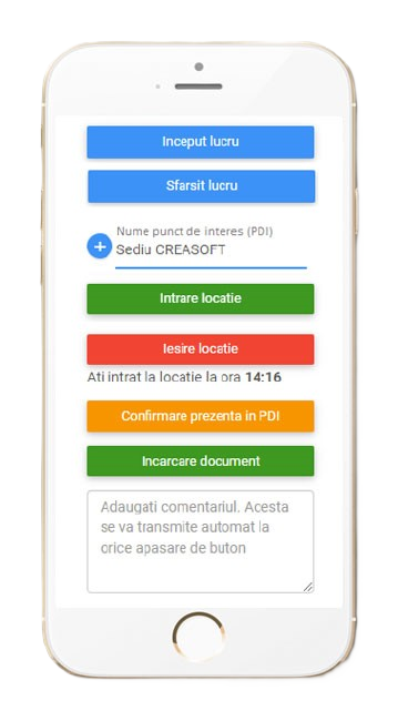 Aplicatie mobila pontaj
